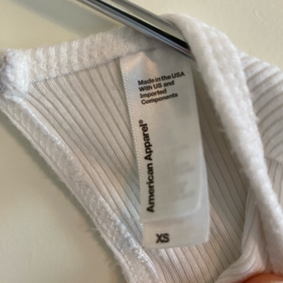 American Apparel White Longsleeve Bodysuit - Picture 4 of 5